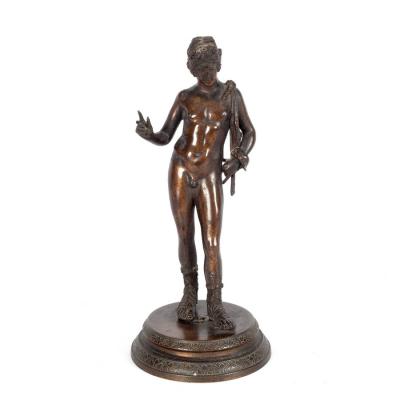 A bronze figure of a Narcissus, after