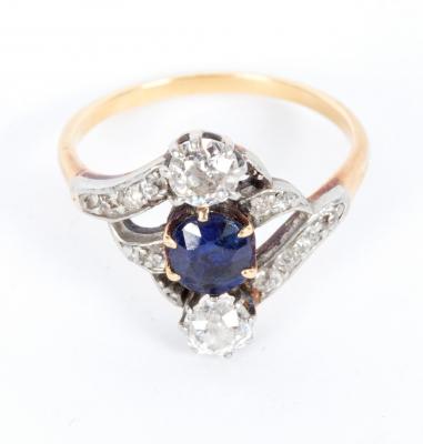 A sapphire and diamond dress ring 2ddd8c