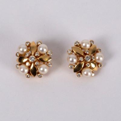 A pair of Tiffany & Co. cultured pearl