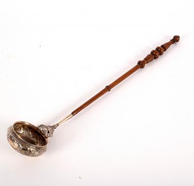 A Scottish silver toddy ladle,