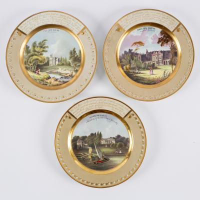 Three Chamberlains Worcester plates