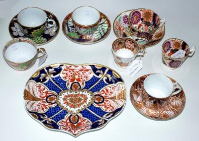 A group of English porcelain teawares  2dde7e