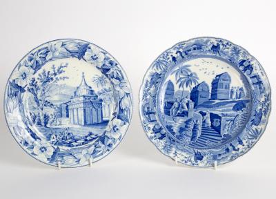 A Spode blue and white printed