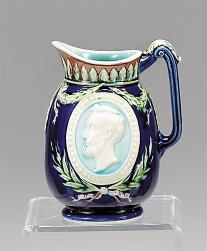  Molded Majolica pitcher  49651