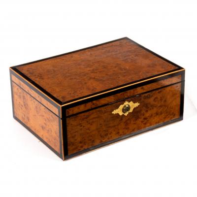 A Victorian pollard oak jewel box  2ddf5e