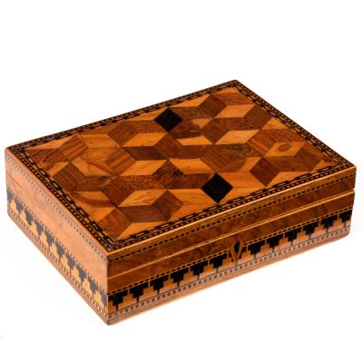 A 19th Century parquetry inlaid