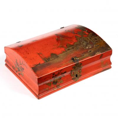 A 19th Century red lacquer box  2ddf80