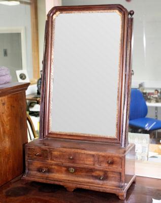 A Georgian dressing table mirror,