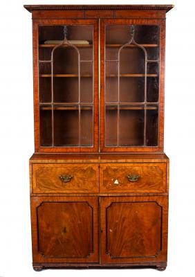 An early 19th Century mahogany bookcase,