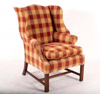 A George III style wingback armchair  2ddfda