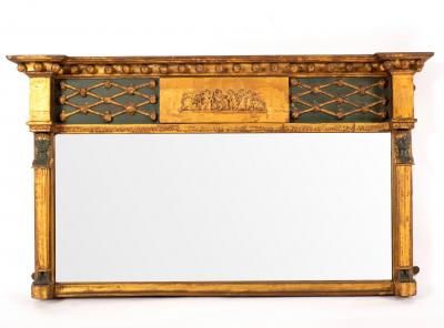 An Egyptian revival overmantel