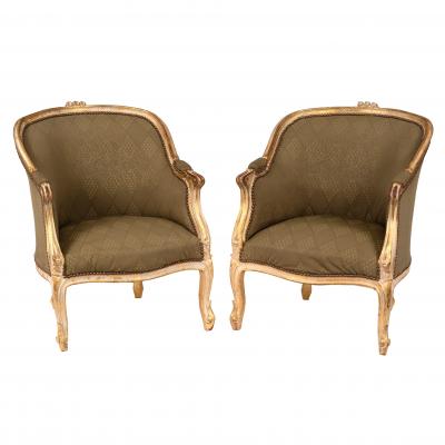 A pair of Louis XV style tub armchairs 2ddffb