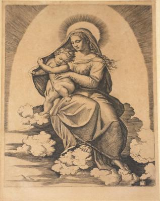 Marcantonio Raimondi after Raphael Madonna 2de027