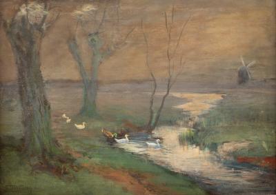 Emilie Dorothy Willson (British 1867-1918)/Ducks