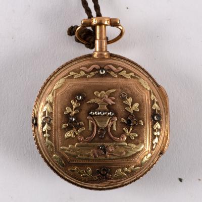 A French gold verge pocket watch,