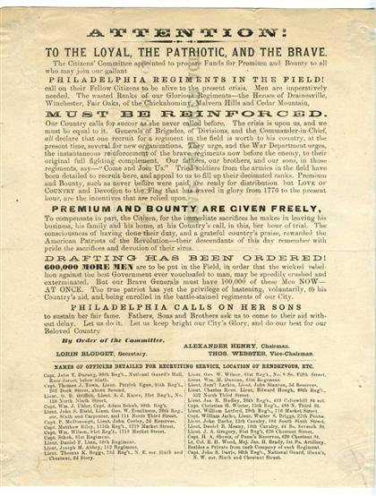 1 piece Printed Broadside American 4968c