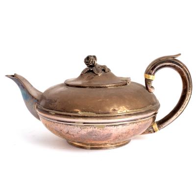A Victorian silver teapot, Charles Fox,