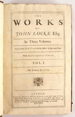Locke John The Works Third Edition  2de1e7