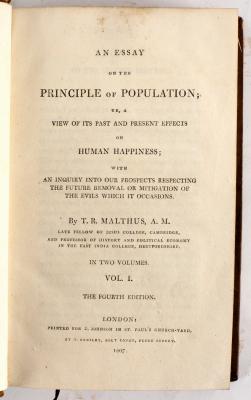 Malthus (Thomas) An Essay on the