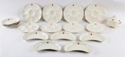 A group of Copeland Spode crested and