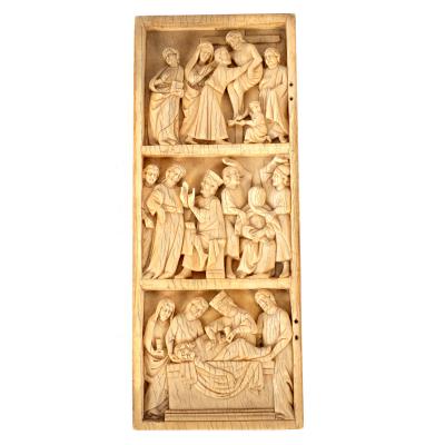 An ivory relief in Gothic style,