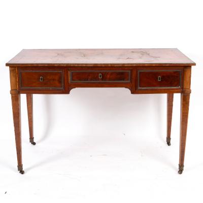 A Louis XVI mahogany dressing table,