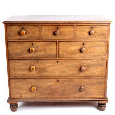 A William IV mahogany chest, of