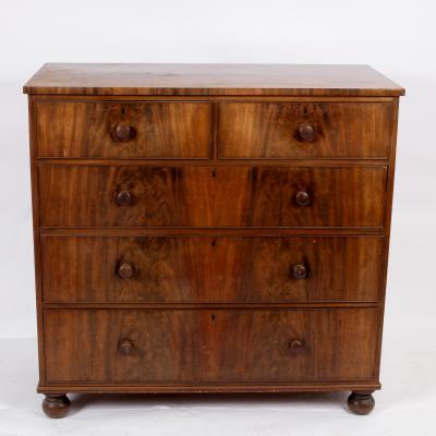 A Victorian mahogany chest, circa
