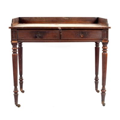 A George III dressing table, in the