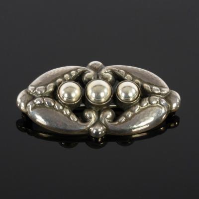 Georg Jensen, a Danish silver brooch,