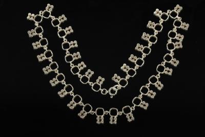 A Finnish silver necklace, the