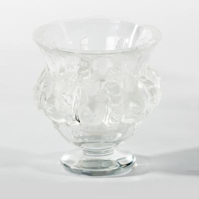 Style of Lalique, a glass vase