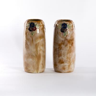 Doulton a pair of stoneware vases  2de3f1