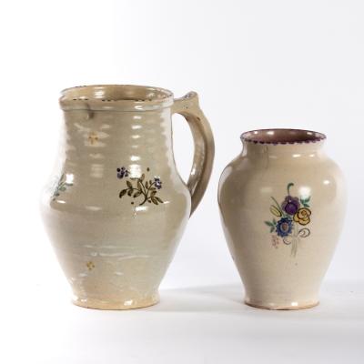 Carter Poole, a jug, 21.5cm high and