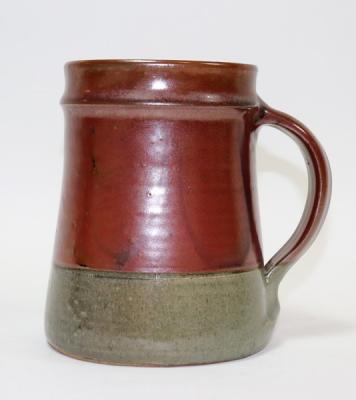 Don Jones, a tankard in red oxide and