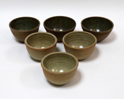 John Jelfs, three stoneware bowls with