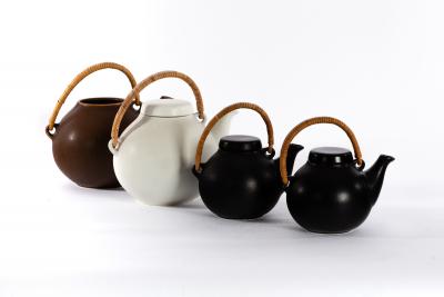 Arabia Pottery, Finland, four teapots,