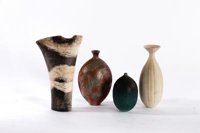 Anne James, four porcelain vases,