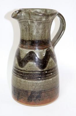 John Jelfs, a stoneware jug, iron slip