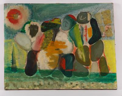Stefan Knapp (British 1921-1996)/Abstract/oil