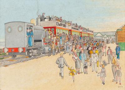 English School, circa 1935/Train at