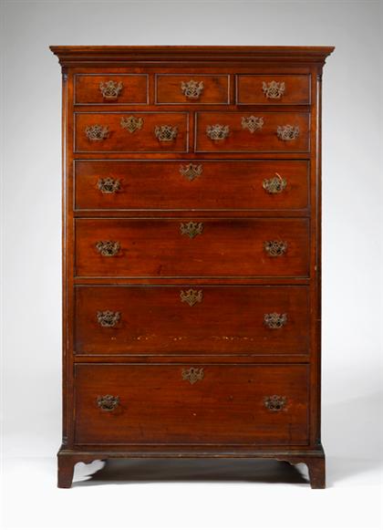 Chippendale walnut tall chest  496e9