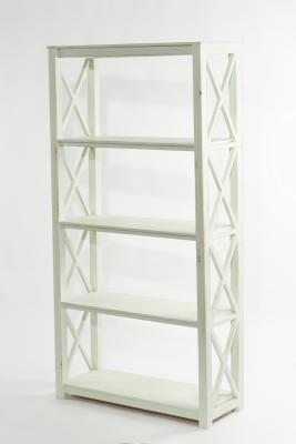 A modern bookcase or display unit, painted