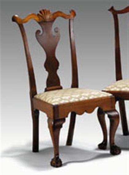 Chippendale walnut side chair 