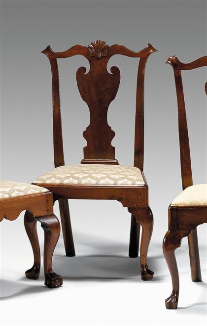 Chippendale walnut side chair 