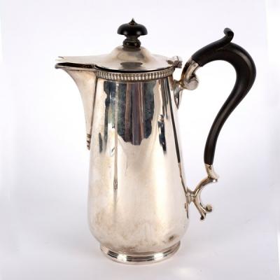 A silver hot water jug Sheffield 2de5bf