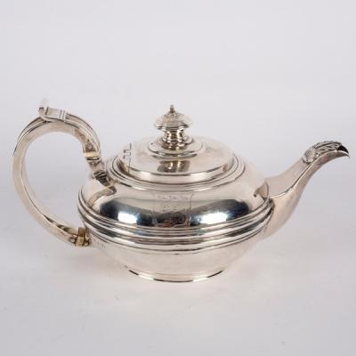 A George IV silver teapot, possibly
