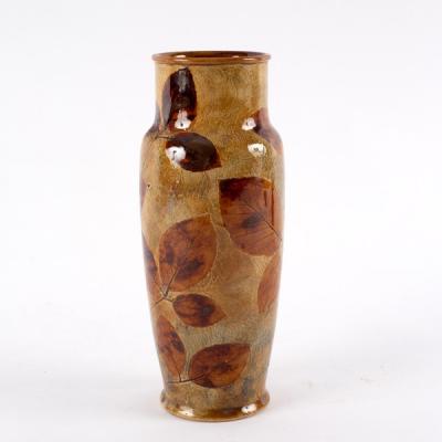 A Royal Doulton Lambeth stoneware vase,