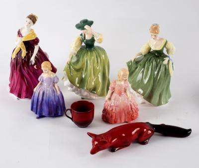 Three Royal Doulton figures, Fair