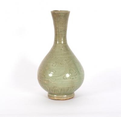 A late Ming celadon glaze bottle 2de67f